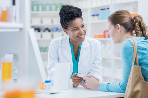 Pharmacy Technician Filling a Prescription